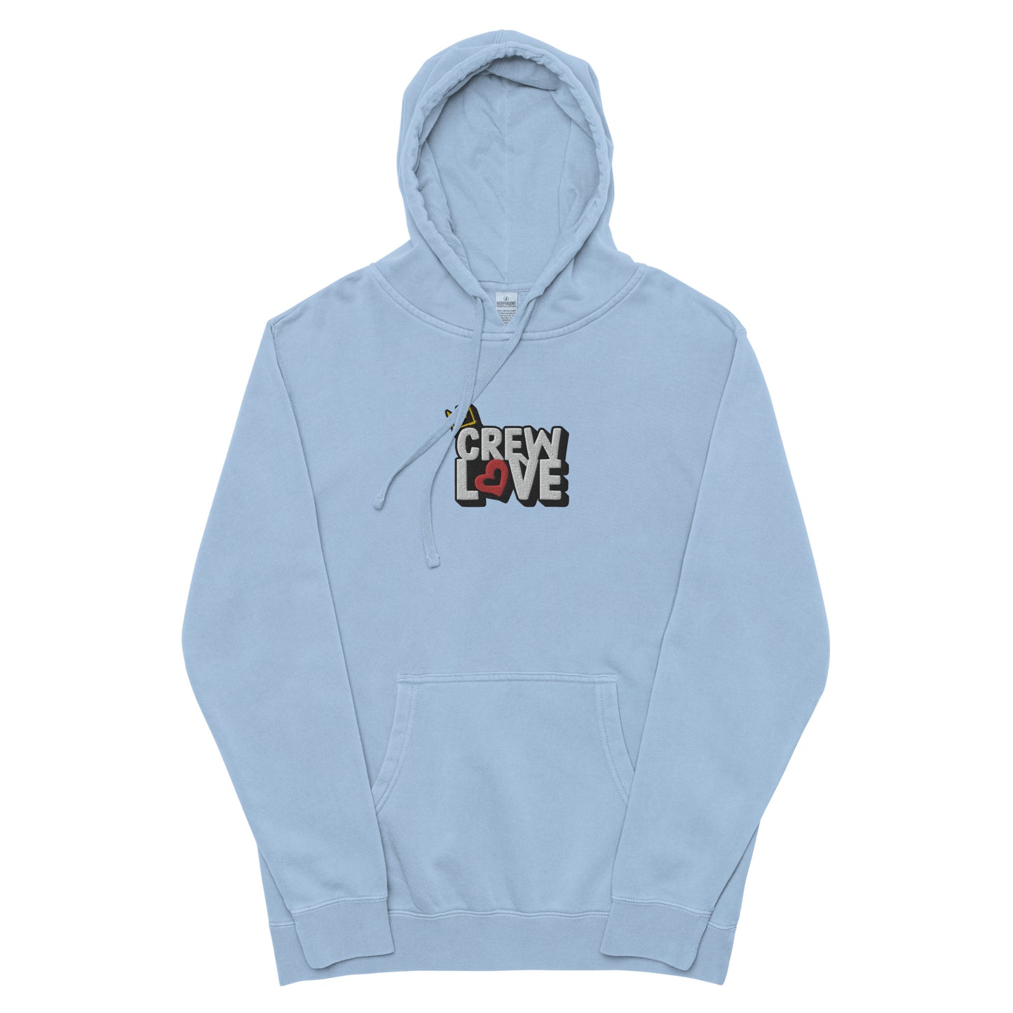 Crew Love Premium Unisex Pigment-Dyed Hoodie